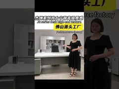 화이트 페인트 책상 부착 캐비닛, 상사의 경영 책상, 가벼운 고급 단일 좌석 사무실