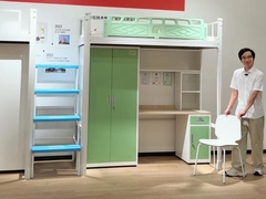 안정적인 견고하고 다재다능하고 높은 보안 학생 아파트 침대 테이블 아래