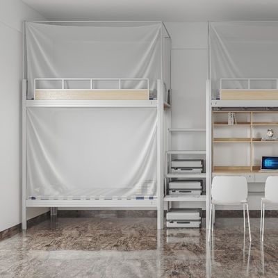 주문 육군학교 기숙사 벙크 침대 학생 내구성 금속 어린이 벙크 침대 지원 사용자 정의 online manufacture