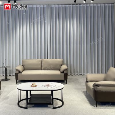 Luxury Modern Office Furniture, Commercial Furniture, Corner Sofa, Executive Office Sofa, Modern Leather Office Sofa