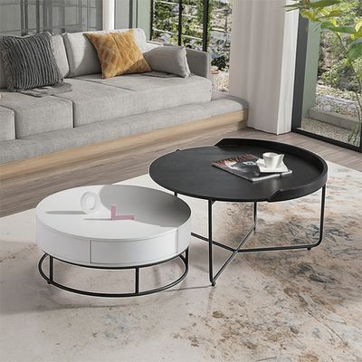 Minimalist Iron Art Nordic Minimalist Light Luxury Tea Table Italian Tea Table Size Combination Living Room Small House Household