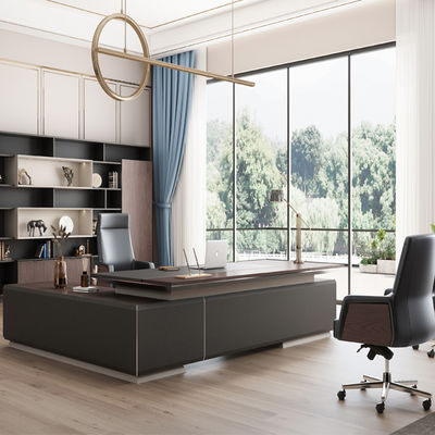 Office Desk, Boss'S Desk, Simple Modern Large Shift Desk, Office Desk And Chair Combination, Light Luxury High-End CEO Manager'S Desk