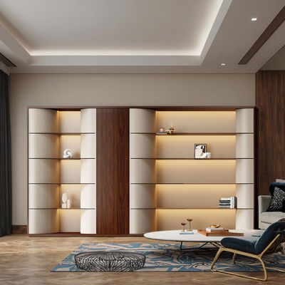 customization atmospheric，luxurious，office data cabinet，multi-layer floor to wall bookshelf，large capacity storage cabinet