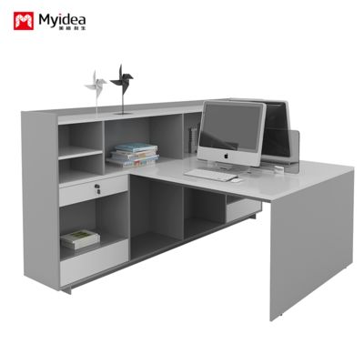 customization large capacity storage desk with cabinet，2-person 4-person office computer desk design，screen partition，staff desk