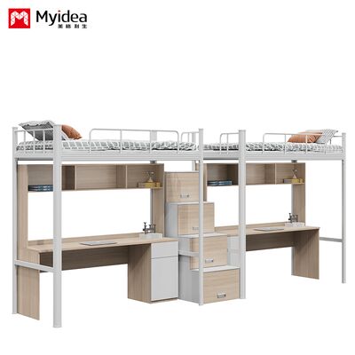 주문 학교 기숙사, 2층 침대, 책상, 수납 공간, 계단, 2인용 철제 침대, 강철 목재 조합 online manufacture