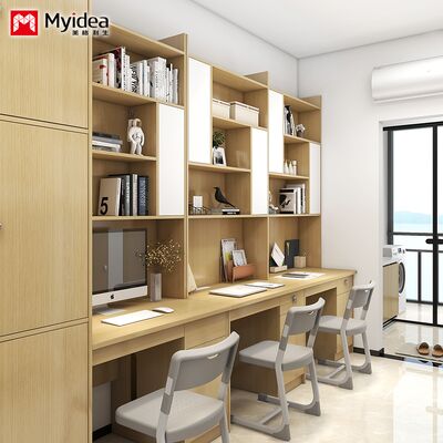 Single Dormitory Desk, Children's Study Desk with Storage Space, Books, Materials, Items, Storage Desk Customization