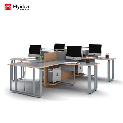 주문 현대적 미니멀리즘 2인 조합 화면과 카드 보유자 파티션, 다인 조합 직원 책상 online manufacture