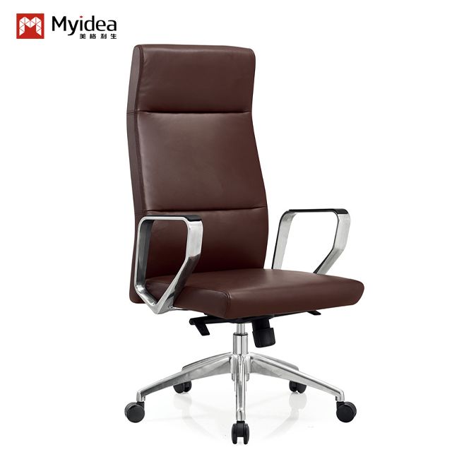 Fashionable Executive Chair, Office Conference Chair, Ergonomic Chair, First-Layer Cowhide Leather Chair, Hotel Computer Chair