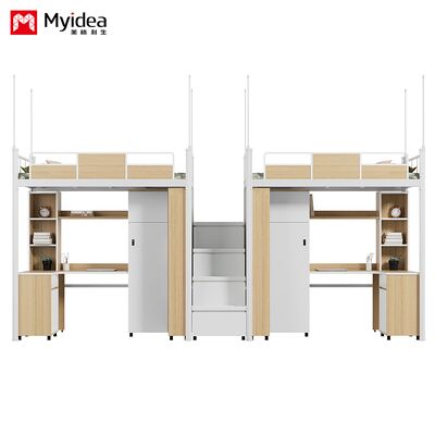 침실과 테이블, 넓은 저장 공간, 두꺼운 책상, 둥근 손톱, 보관용 밀폐 된 가장자리, 계단, 높은 경비장