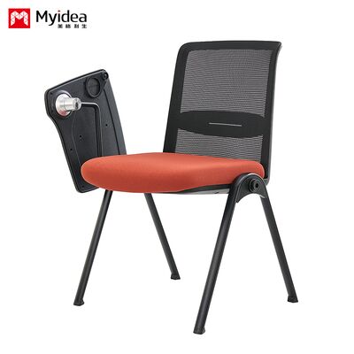 사무실 회의실, 교육실, 작은 테이블 보드가 있는 플라스틱 의자, 버클 연결